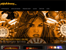 Tablet Screenshot of pinball-dreams.com
